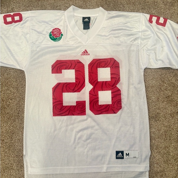 adidas Other - Adidas Rose Bowl White and Red Jersey